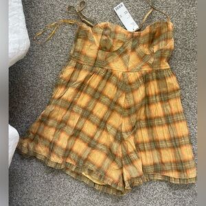 Yellow romper from urban outfitters